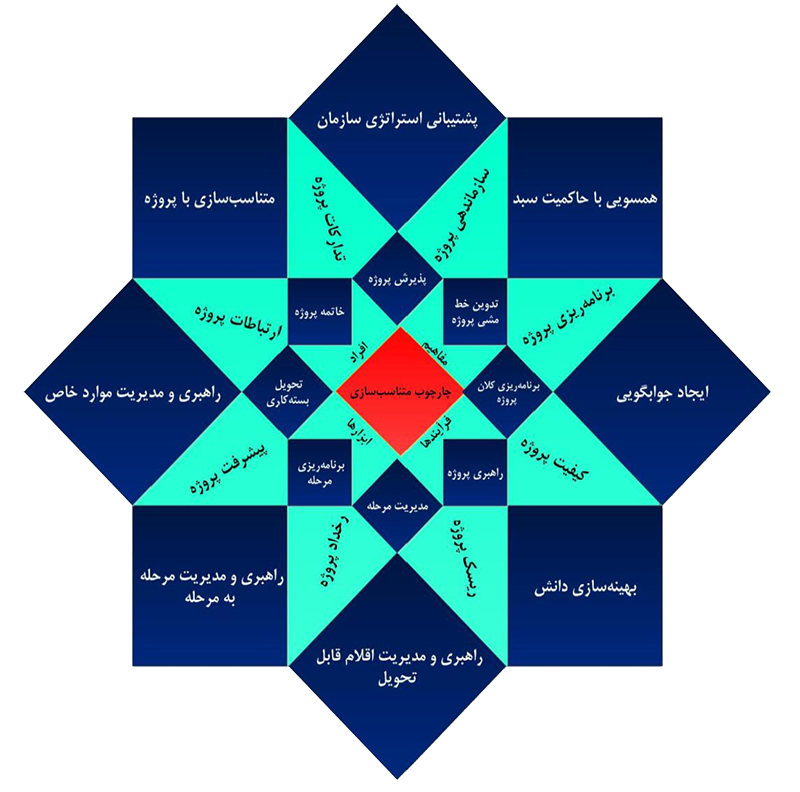 نمای پنج وجهی مدیریت پروژه النا